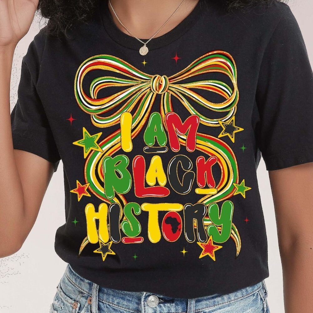 Black History Bow T-shirt, Black History Month Shirt